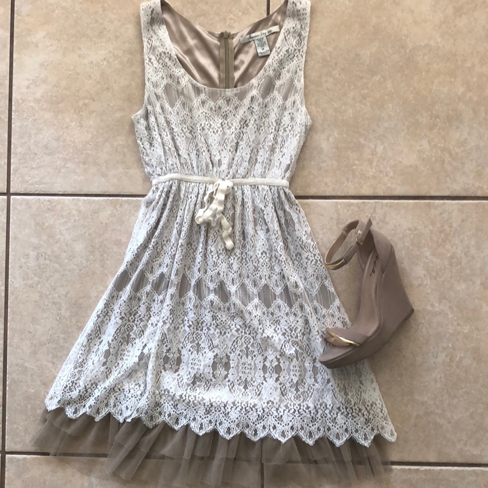American Rag White Lace Dress